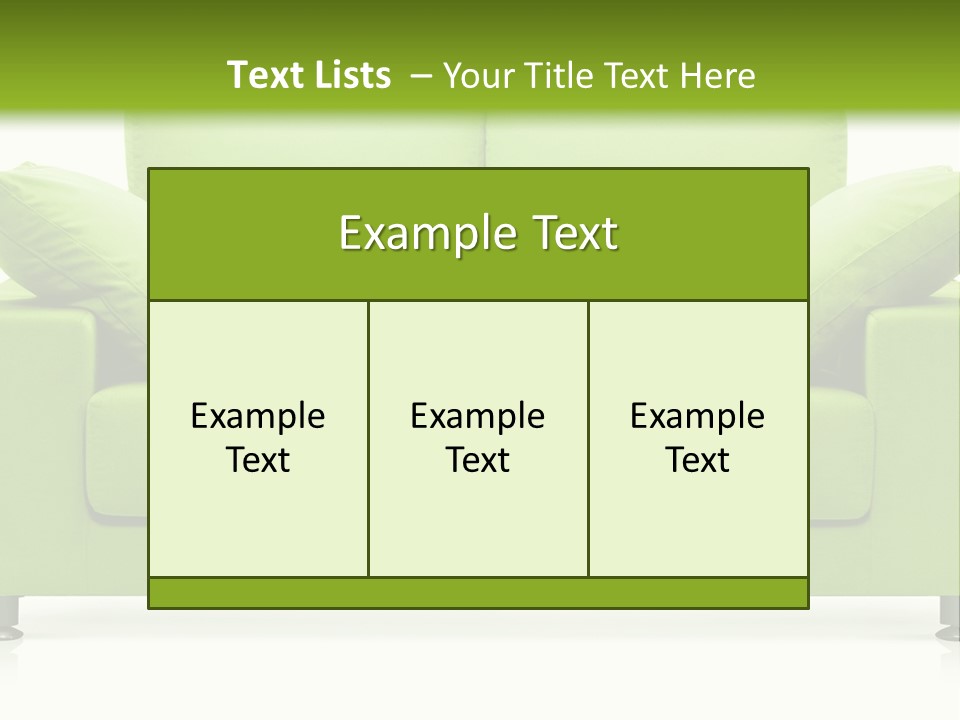 Invitation Sleep Sofa PowerPoint Template