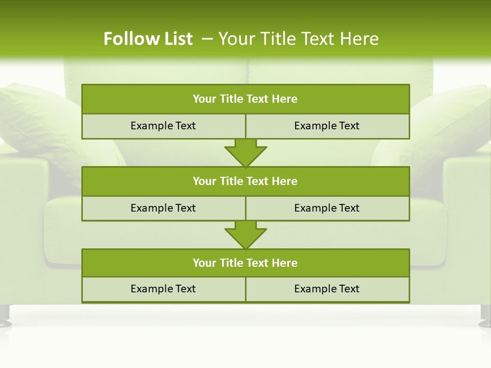 Invitation Sleep Sofa PowerPoint Template
