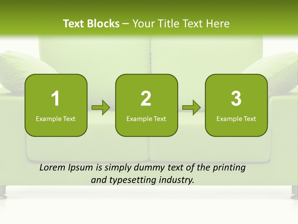 Invitation Sleep Sofa PowerPoint Template