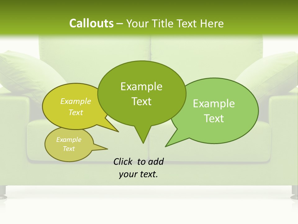 Invitation Sleep Sofa PowerPoint Template