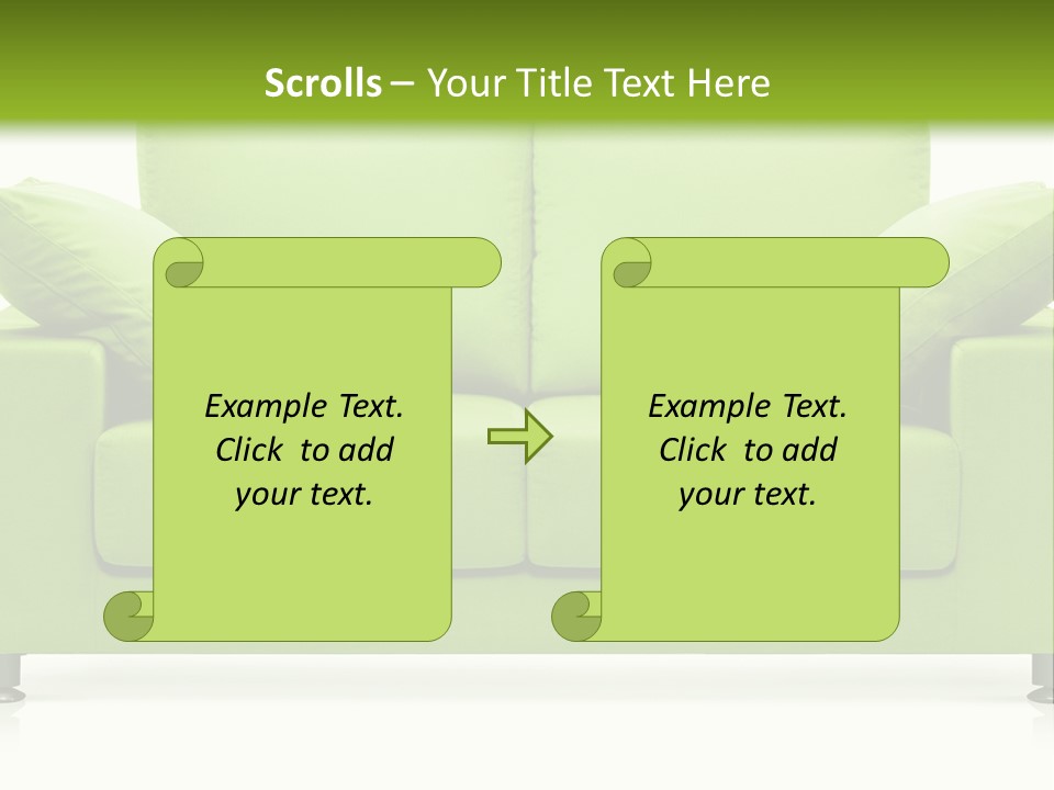 Invitation Sleep Sofa PowerPoint Template