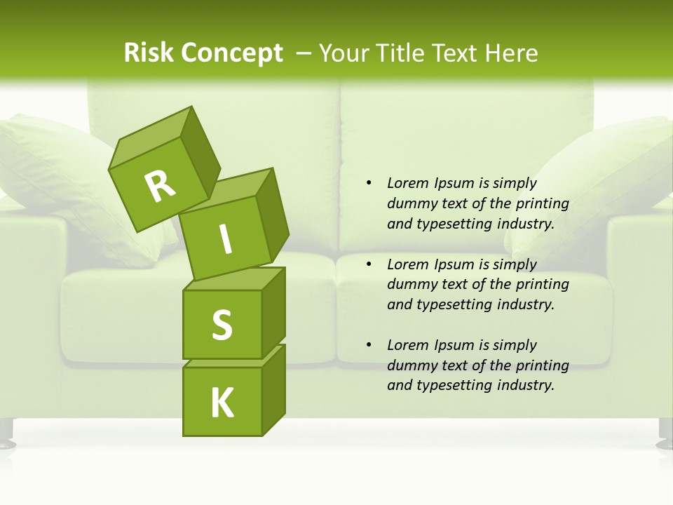 Invitation Sleep Sofa PowerPoint Template