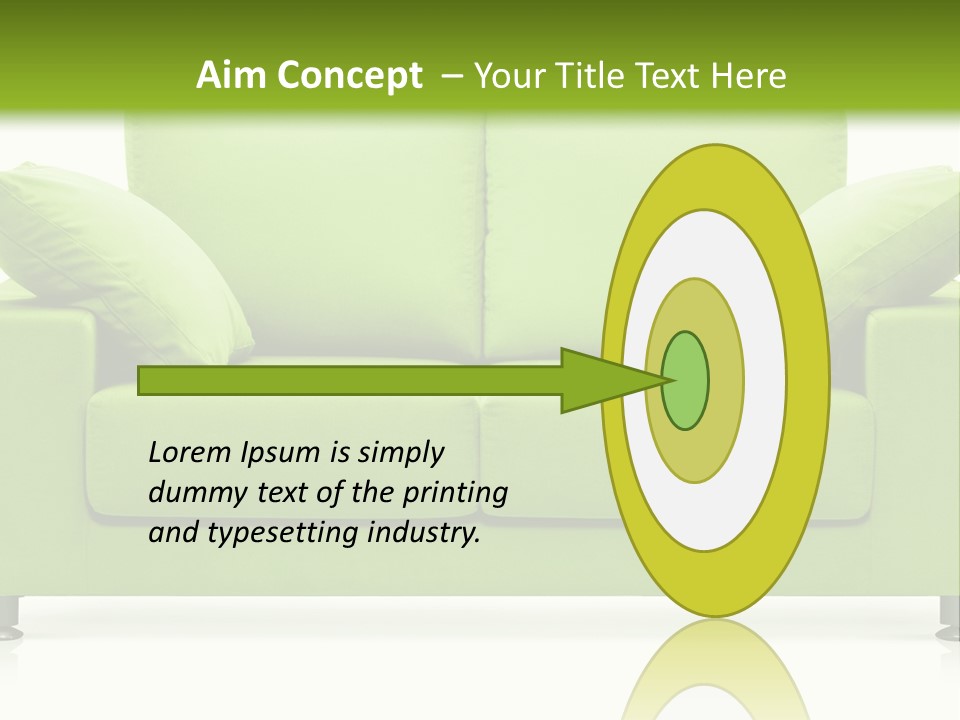 Invitation Sleep Sofa PowerPoint Template