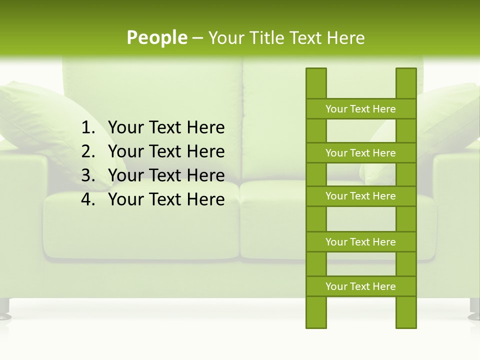 Invitation Sleep Sofa PowerPoint Template