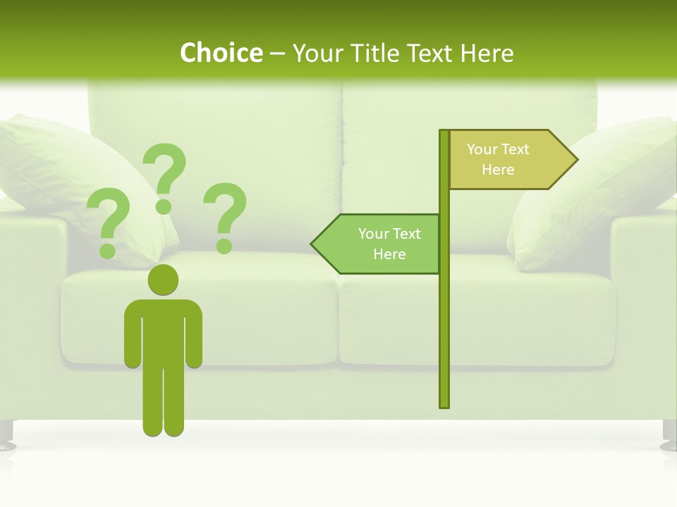 Invitation Sleep Sofa PowerPoint Template