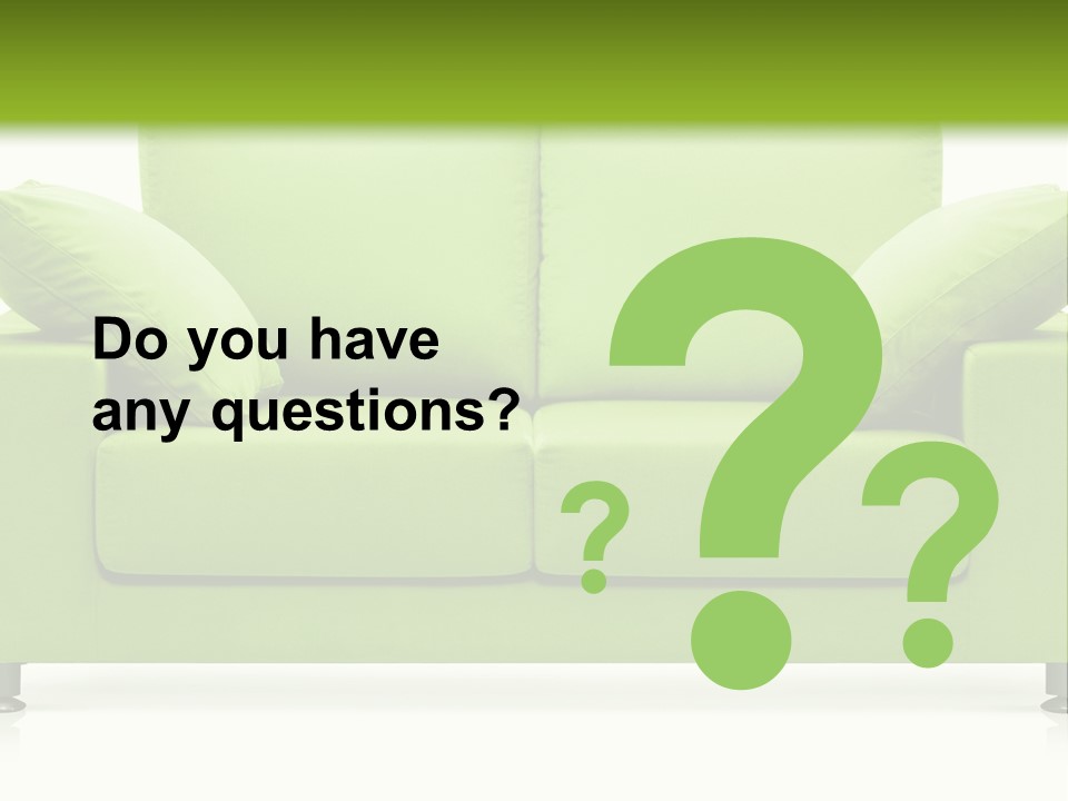 Invitation Sleep Sofa PowerPoint Template