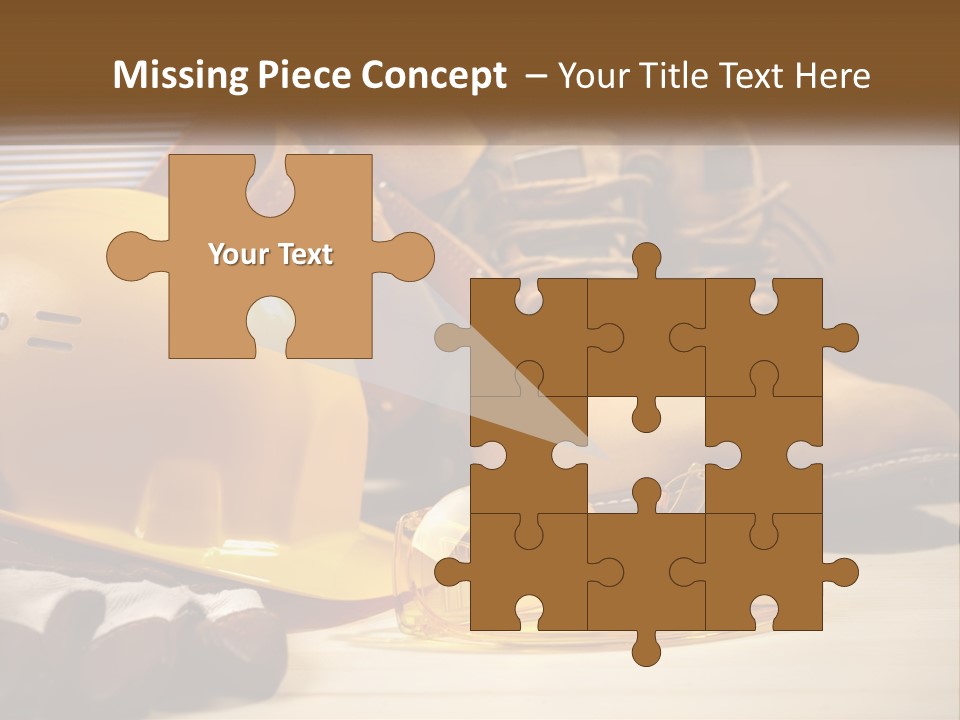 Beige Hardhat Genuine PowerPoint Template