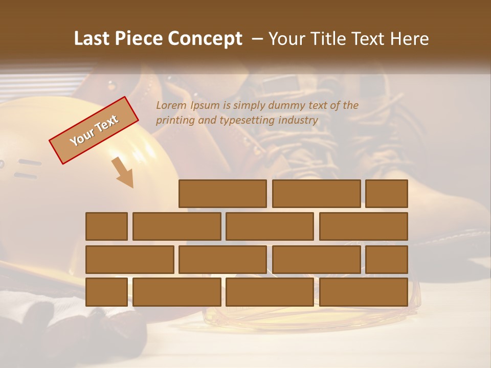 Beige Hardhat Genuine PowerPoint Template