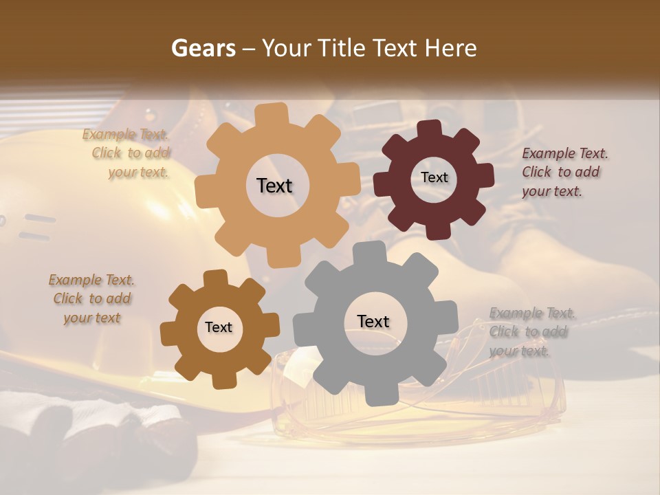 Beige Hardhat Genuine PowerPoint Template