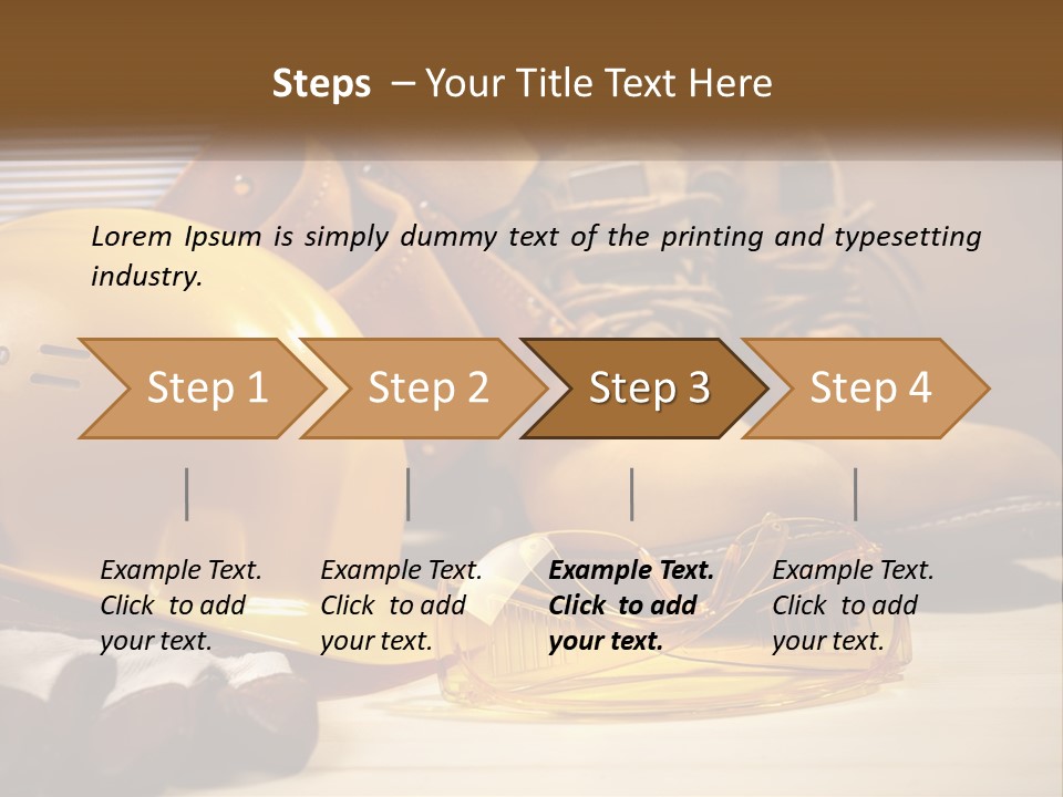 Beige Hardhat Genuine PowerPoint Template