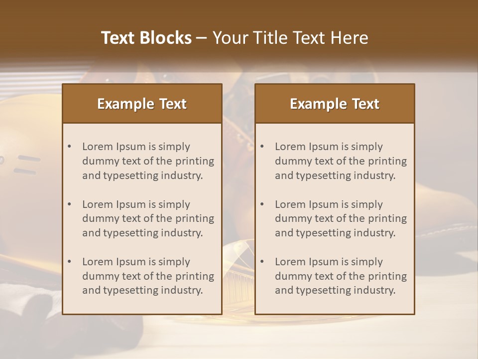 Beige Hardhat Genuine PowerPoint Template