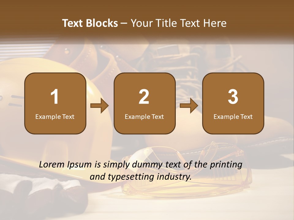 Beige Hardhat Genuine PowerPoint Template