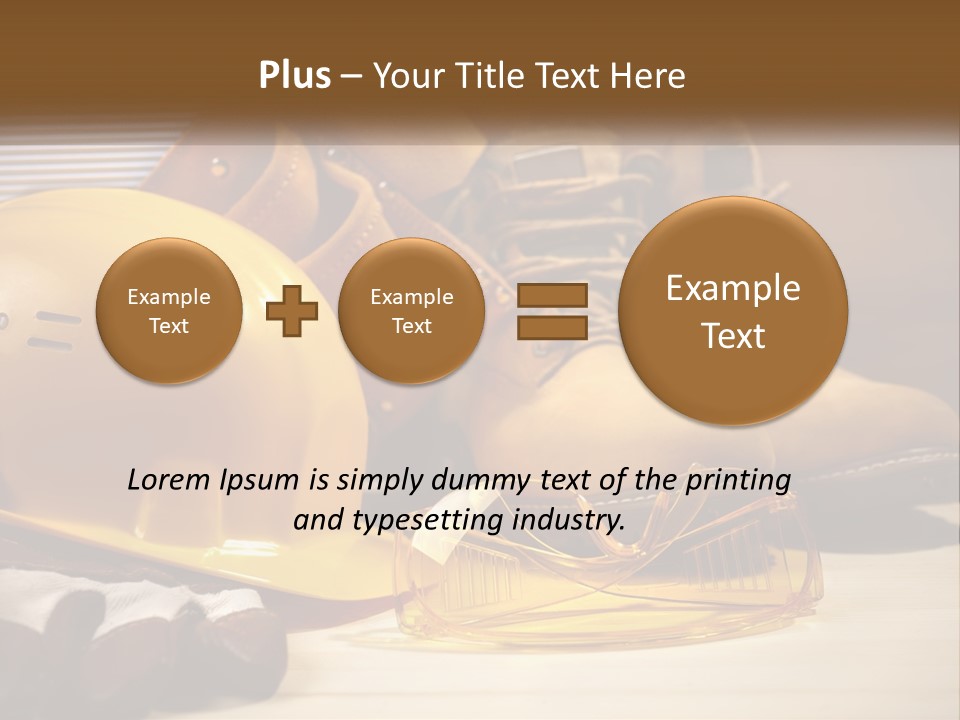 Beige Hardhat Genuine PowerPoint Template
