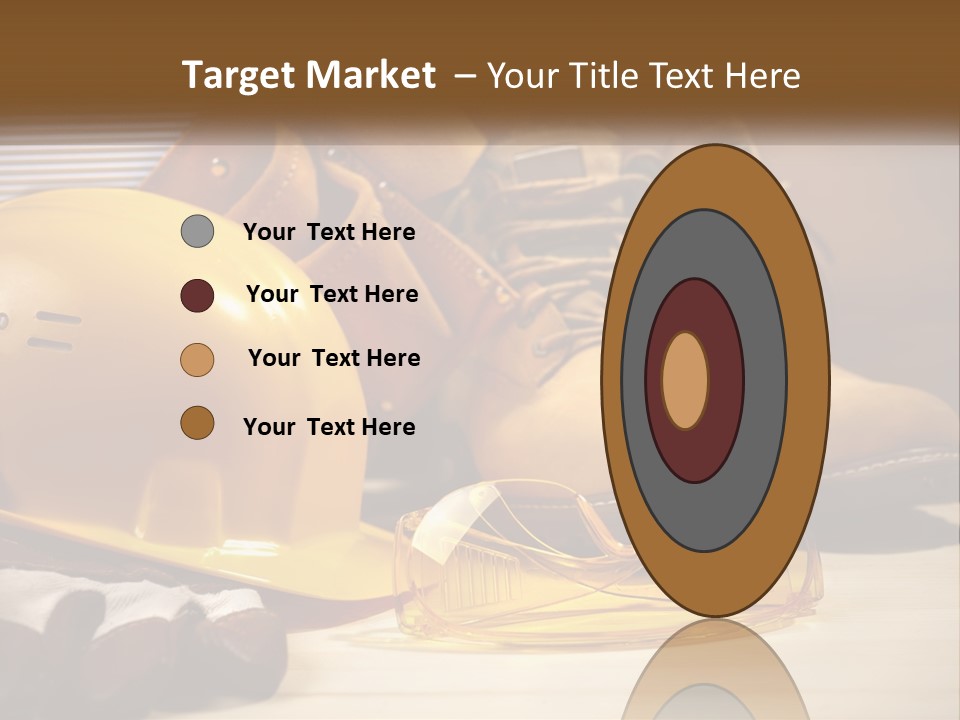 Beige Hardhat Genuine PowerPoint Template