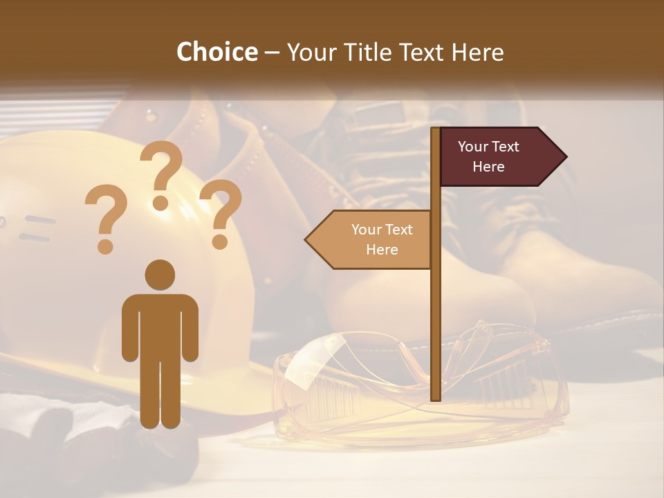 Beige Hardhat Genuine PowerPoint Template