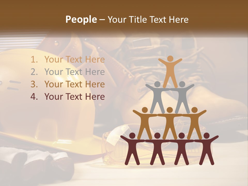 Beige Hardhat Genuine PowerPoint Template