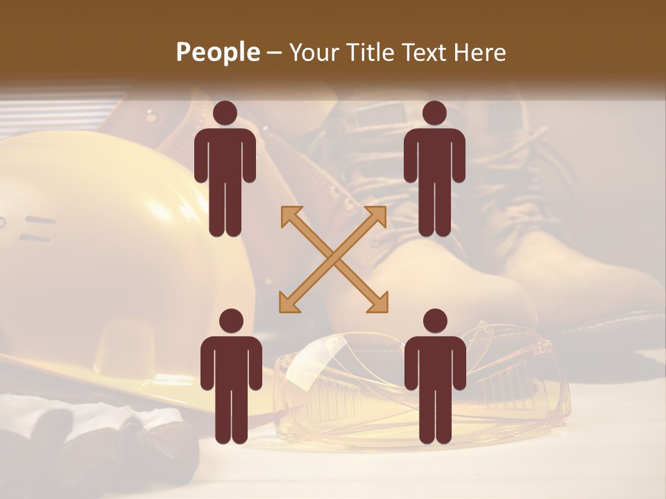 Beige Hardhat Genuine PowerPoint Template