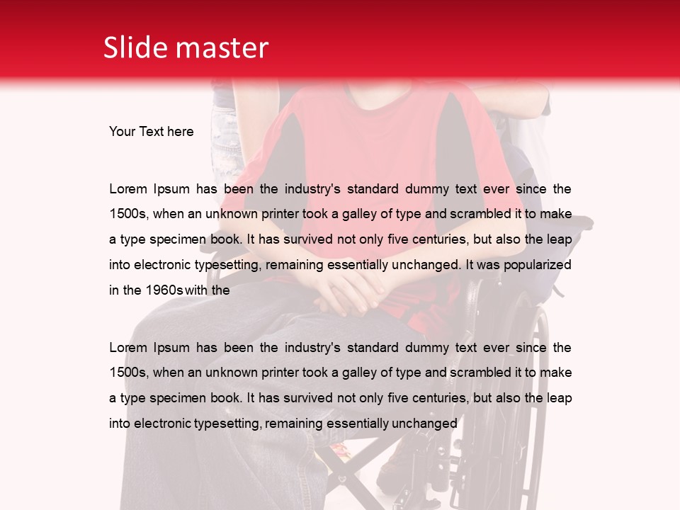 Caucasian Relaxed Mobility PowerPoint Template