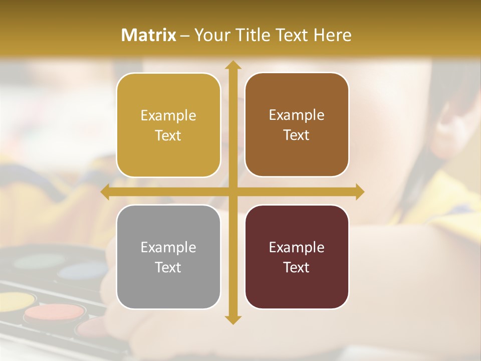 Eyes Colorful Boy PowerPoint Template
