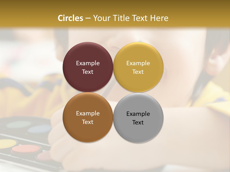 Eyes Colorful Boy PowerPoint Template