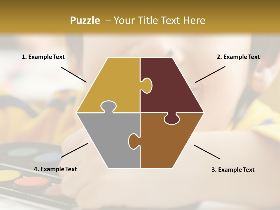 Eyes Colorful Boy PowerPoint Template