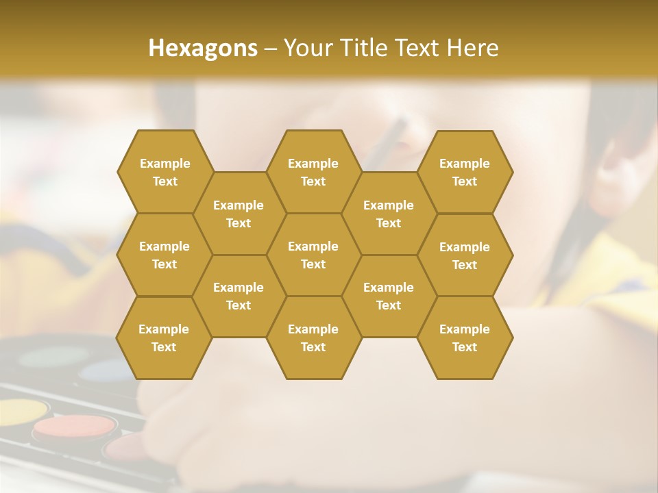 Eyes Colorful Boy PowerPoint Template