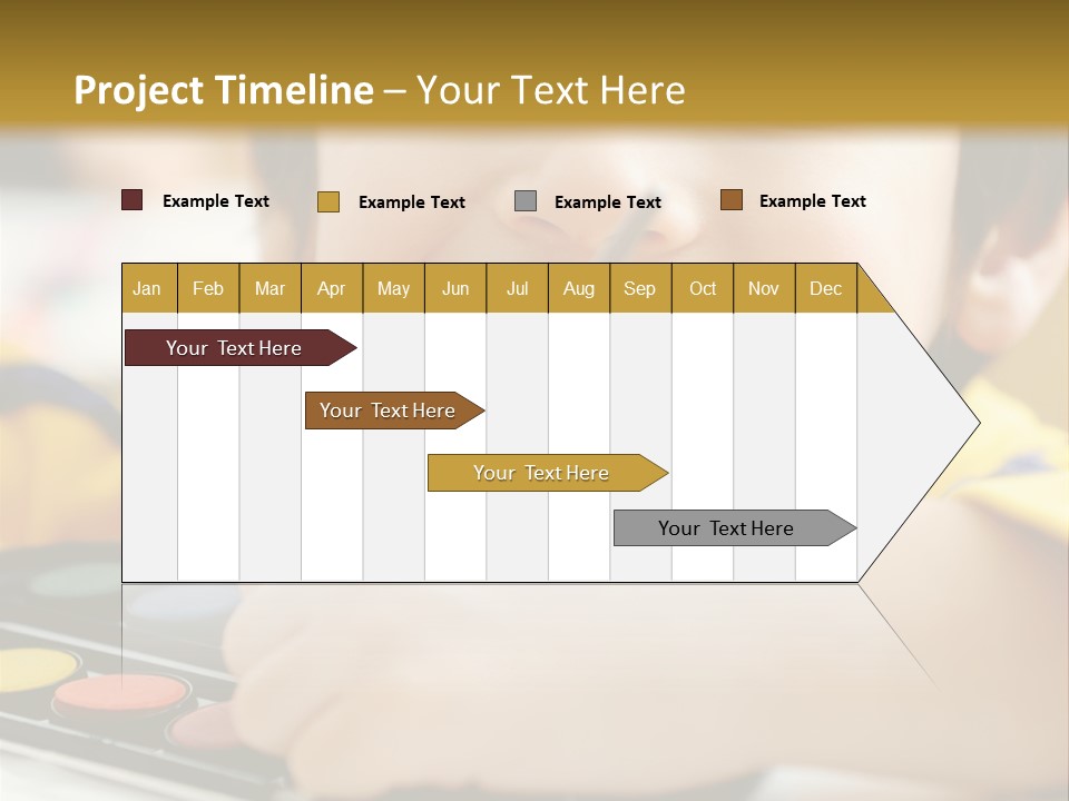 Eyes Colorful Boy PowerPoint Template