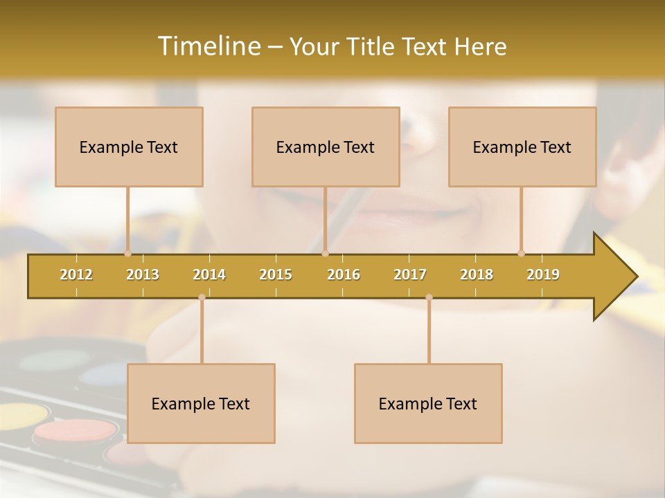 Eyes Colorful Boy PowerPoint Template