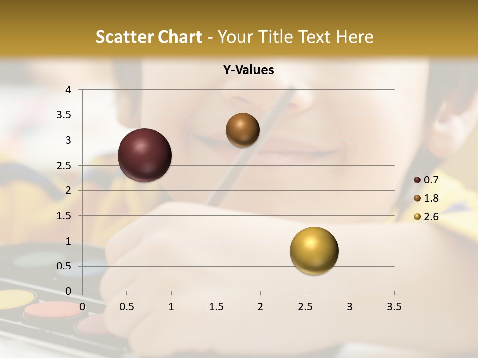 Eyes Colorful Boy PowerPoint Template