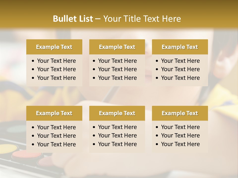 Eyes Colorful Boy PowerPoint Template