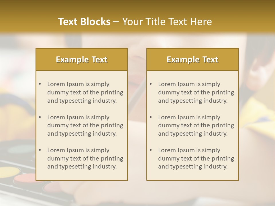 Eyes Colorful Boy PowerPoint Template