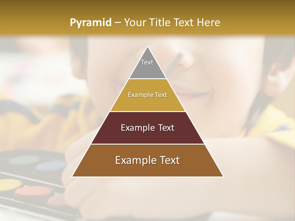 Eyes Colorful Boy PowerPoint Template