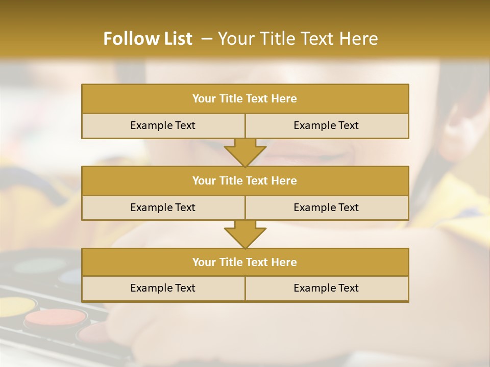 Eyes Colorful Boy PowerPoint Template
