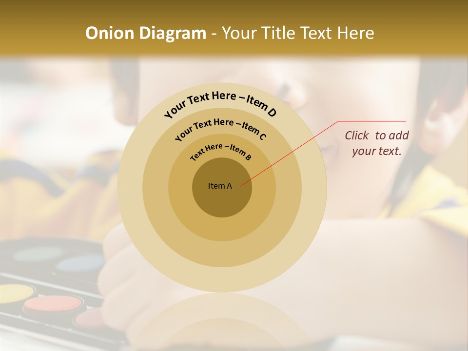 Eyes Colorful Boy PowerPoint Template