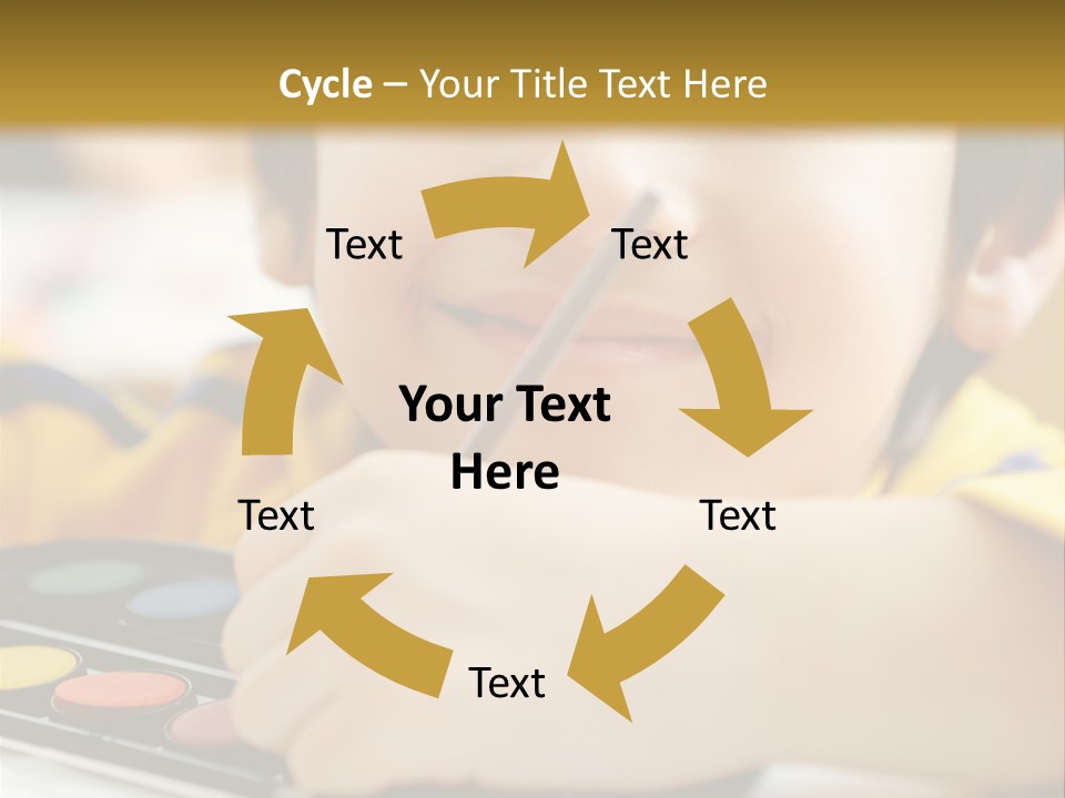 Eyes Colorful Boy PowerPoint Template
