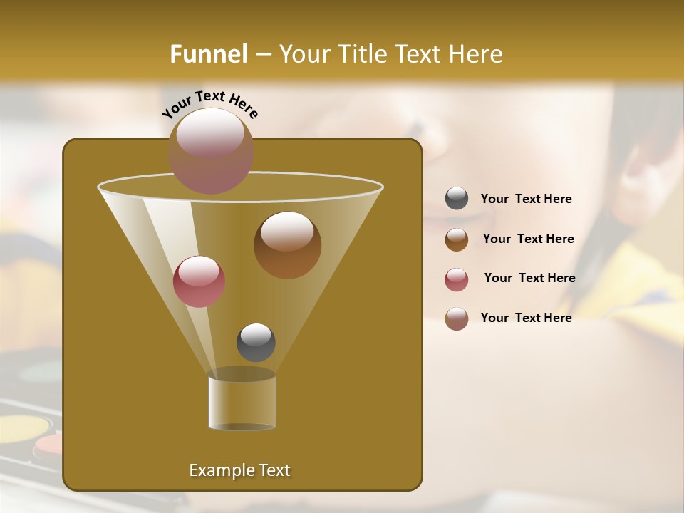 Eyes Colorful Boy PowerPoint Template