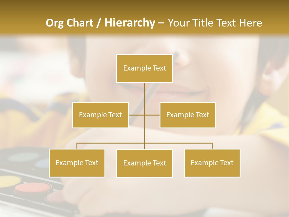 Eyes Colorful Boy PowerPoint Template