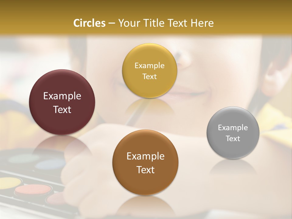 Eyes Colorful Boy PowerPoint Template