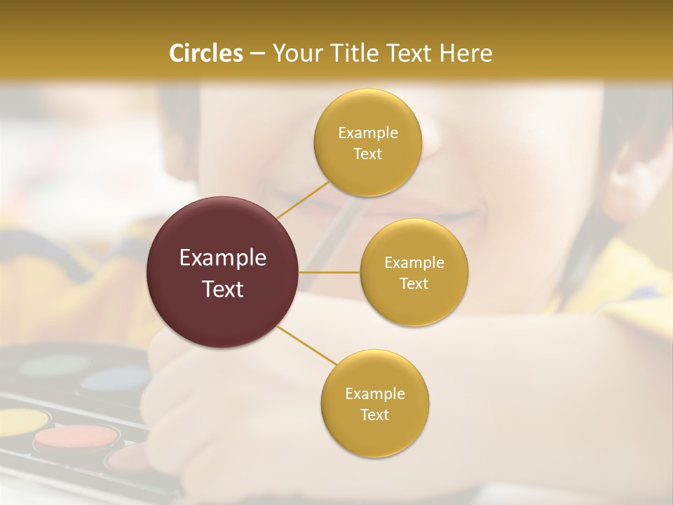 Eyes Colorful Boy PowerPoint Template