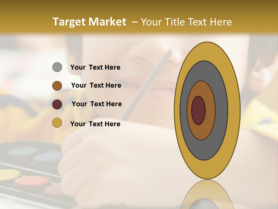 Eyes Colorful Boy PowerPoint Template