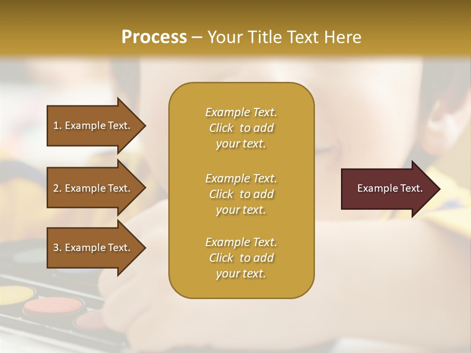 Eyes Colorful Boy PowerPoint Template