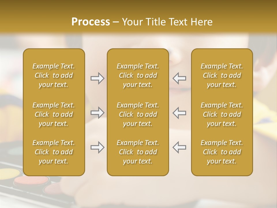 Eyes Colorful Boy PowerPoint Template