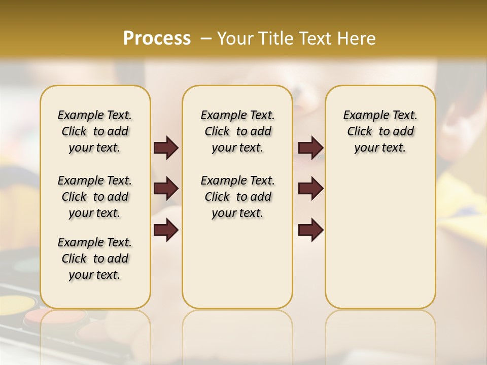 Eyes Colorful Boy PowerPoint Template
