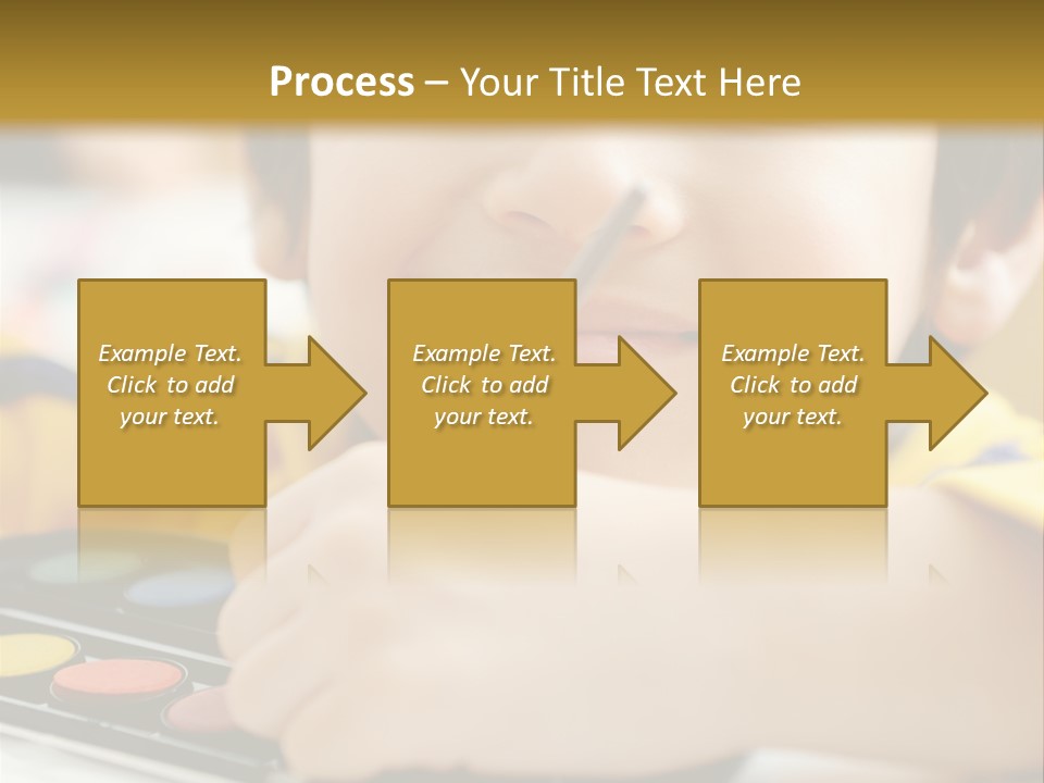 Eyes Colorful Boy PowerPoint Template