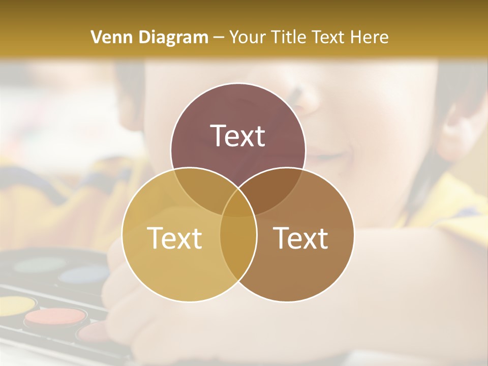 Eyes Colorful Boy PowerPoint Template