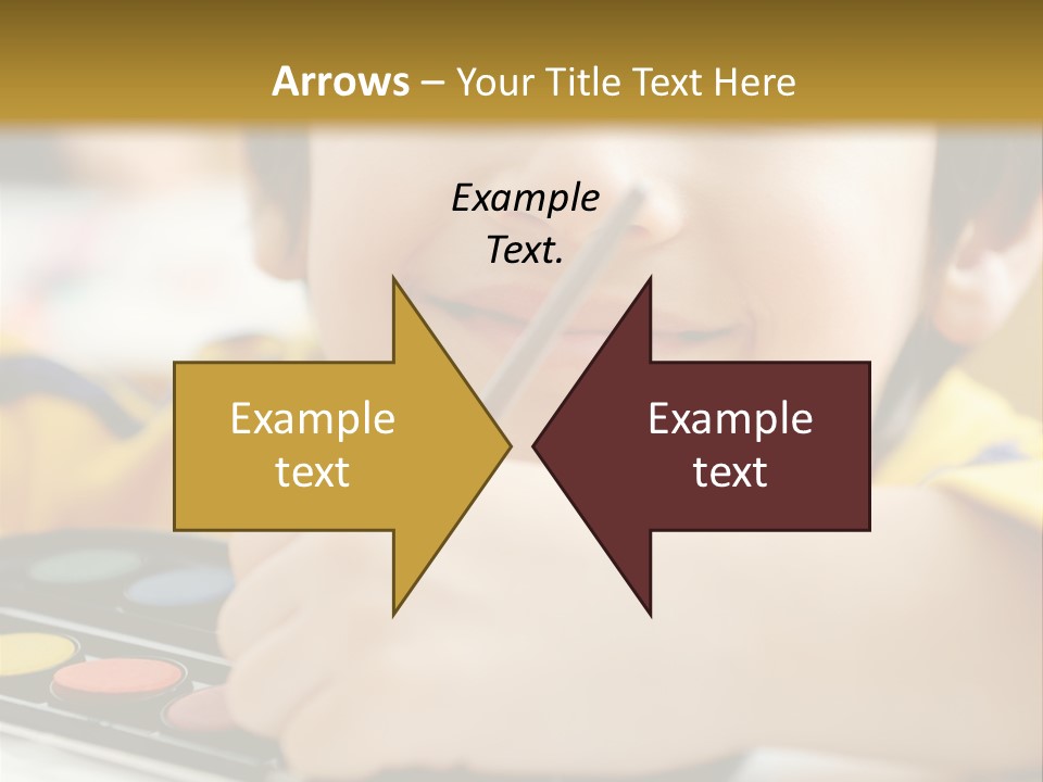 Eyes Colorful Boy PowerPoint Template