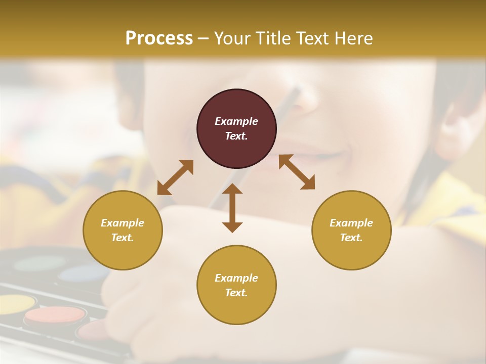 Eyes Colorful Boy PowerPoint Template