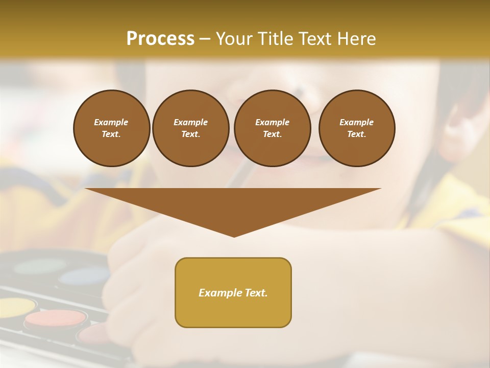 Eyes Colorful Boy PowerPoint Template