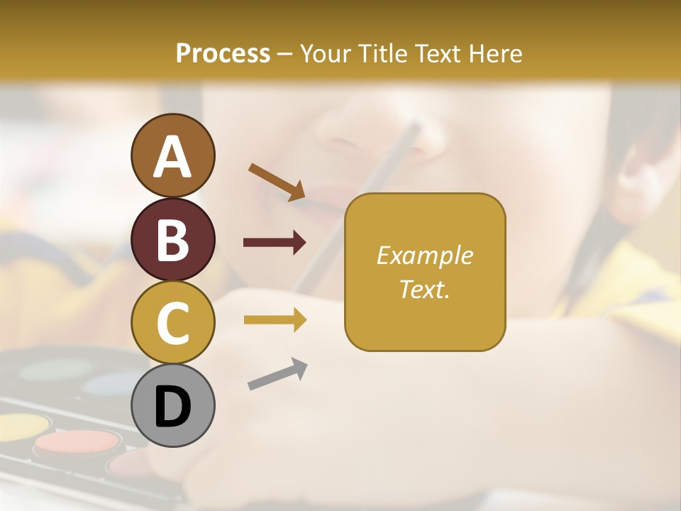 Eyes Colorful Boy PowerPoint Template