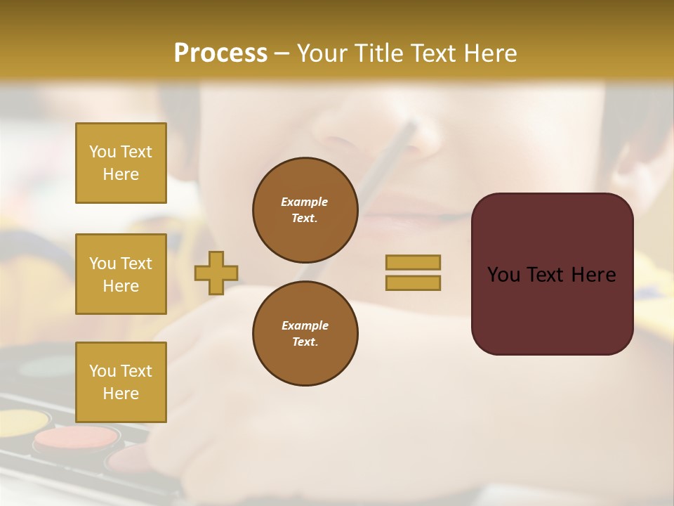 Eyes Colorful Boy PowerPoint Template